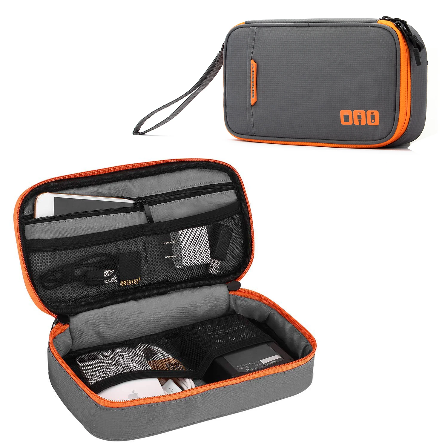 Draagbare elektronische accessoires Reistas, kabelorganizer tas Gadget draagtas voor iPad, kabels, voeding, USB-flashdrive, oplader - afbeelding 2