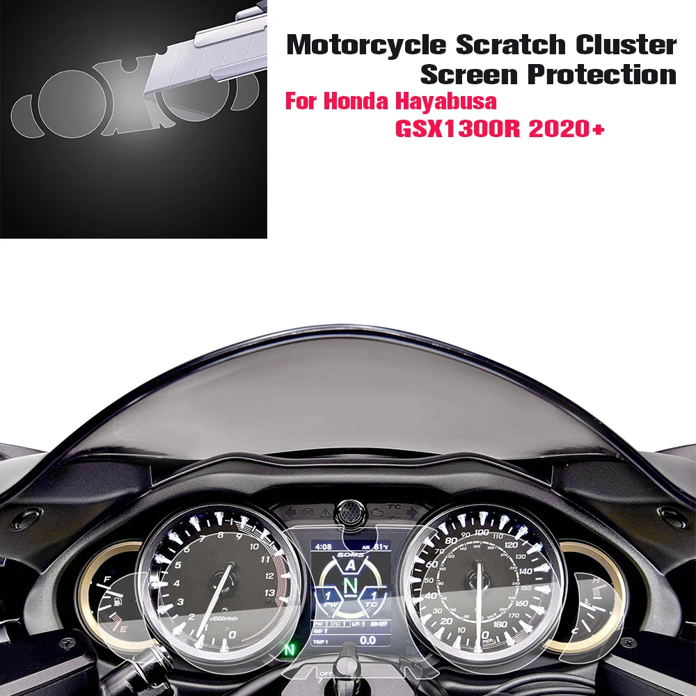 For SUZUKI GSX1300R HAYABUSA GSX1300 R 2020-2023 Speedometer Guard Scratch Cluster Screen Dashboard Instrument Film Protector