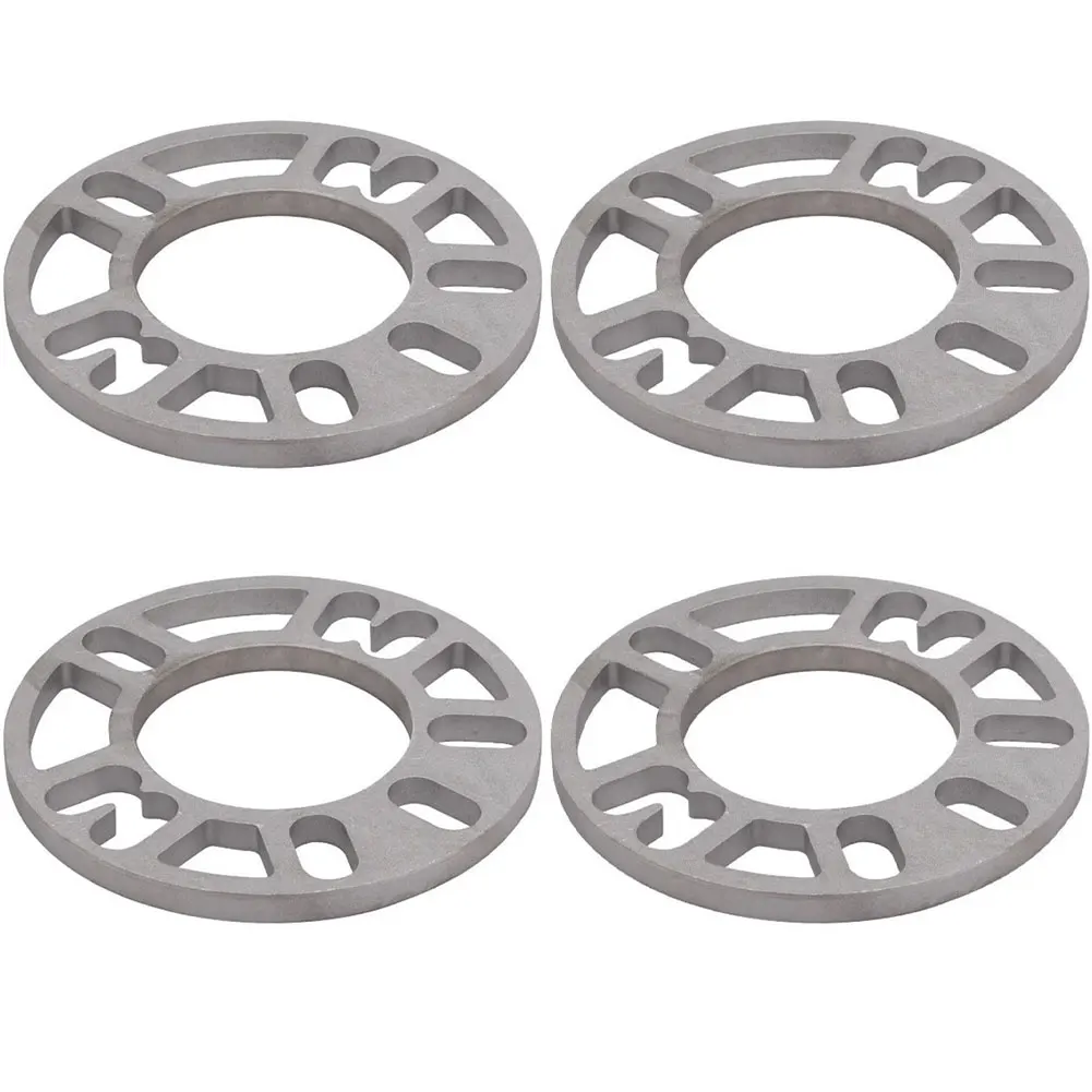 

4Pcs 10mm Car Wheel Tire Spacer Adaptor Shims Plate Alloy Aluminum Shims For Car 4 Or 5 Stud Wheel Fixing
