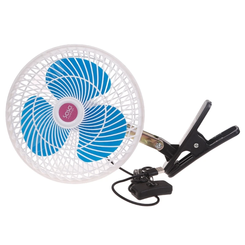 

Portable Mute USB Clip-on Fan Mini Ultra Quiet Clip Fan Strong Wind Desktop Cooling Fan Summer Cooler Oscillating Fan E65C