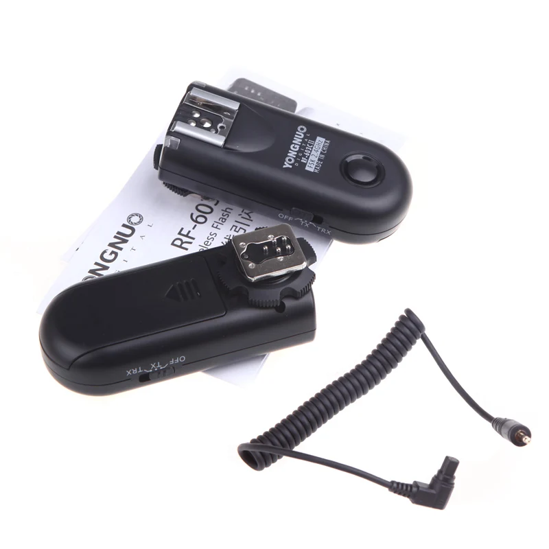 Yongnuo RF-603C RF603C II C1 Radio Wireless Remote Flash Trigger per Canon 1100D 1000D 700D 650D 600D 550D 500D 450D 400D