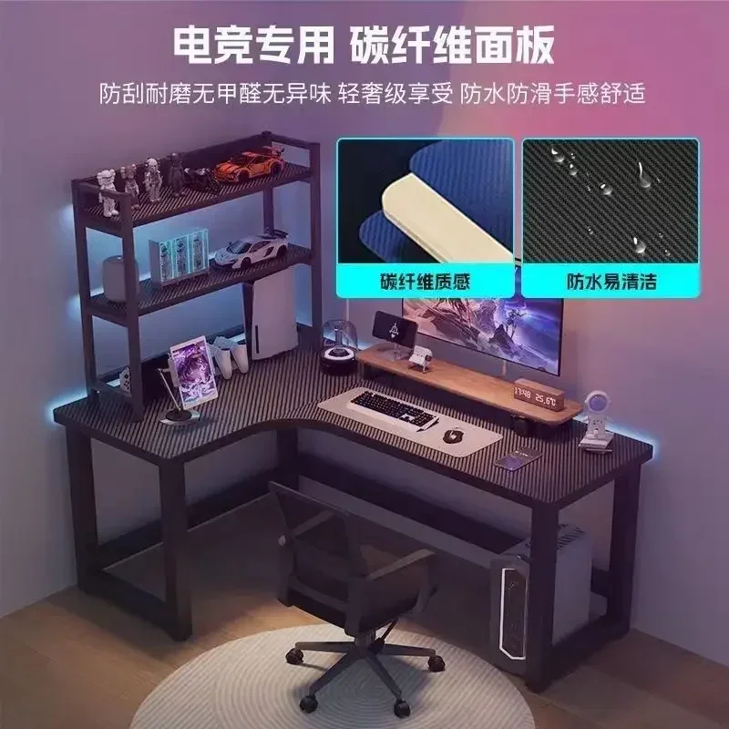 Computer Desk Writing Study Office Gaming Table Simple Compact With Side Bag Headphone Hook Easy Assembly Escritorio Furniture