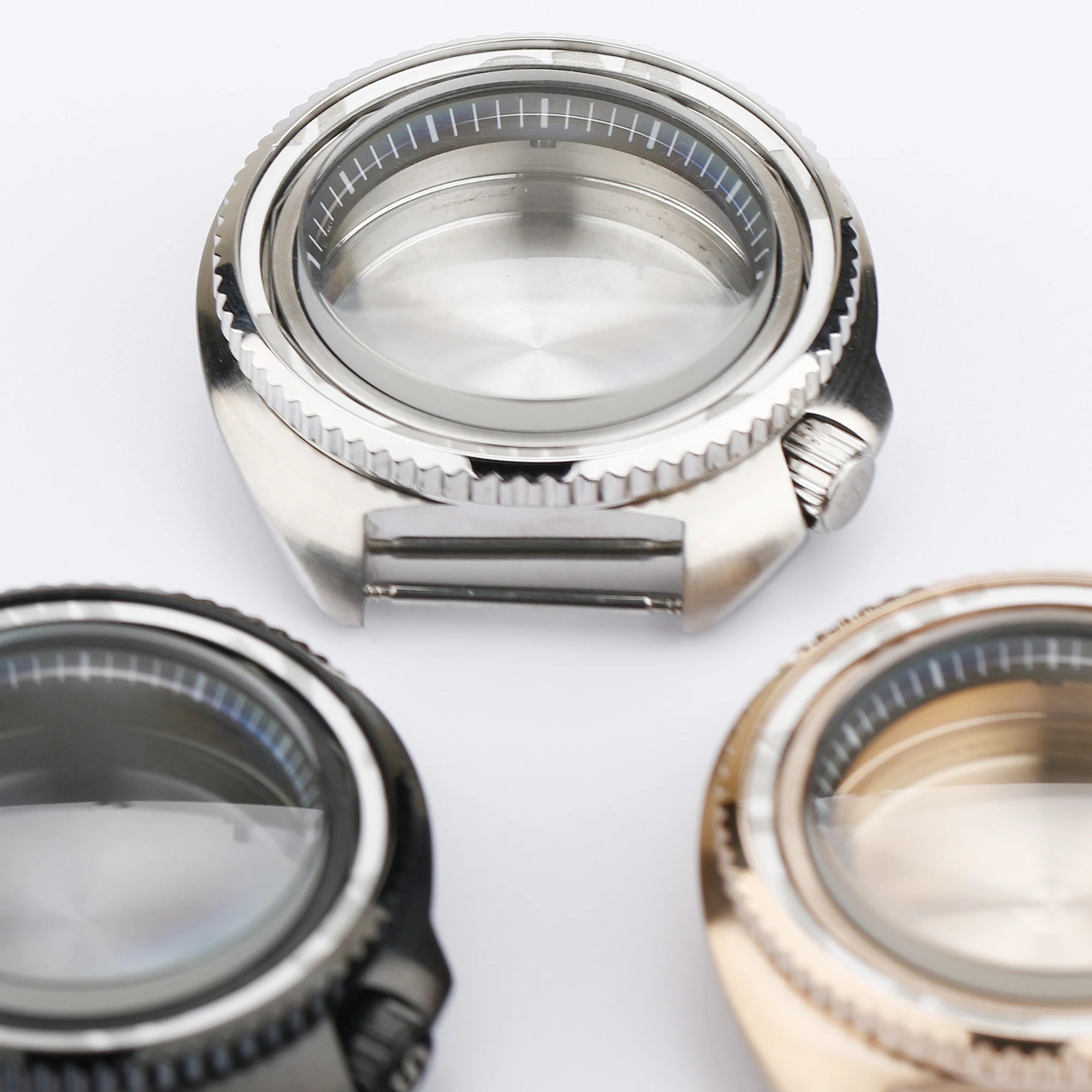 Steel Waterproof Case 42mm Watch Case for SUB GMT Watch Mod NH3 NH35 NH36 NH73 NH38 NH39