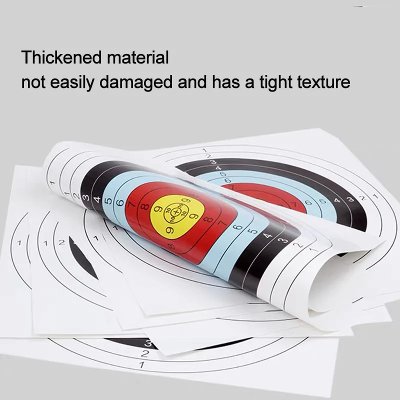 Archery Shooting Target Paper 80*80/60*60/40*40/44*44cm Bow Archery Practice Accessory Standard Full Ring Half Ring Single Spot