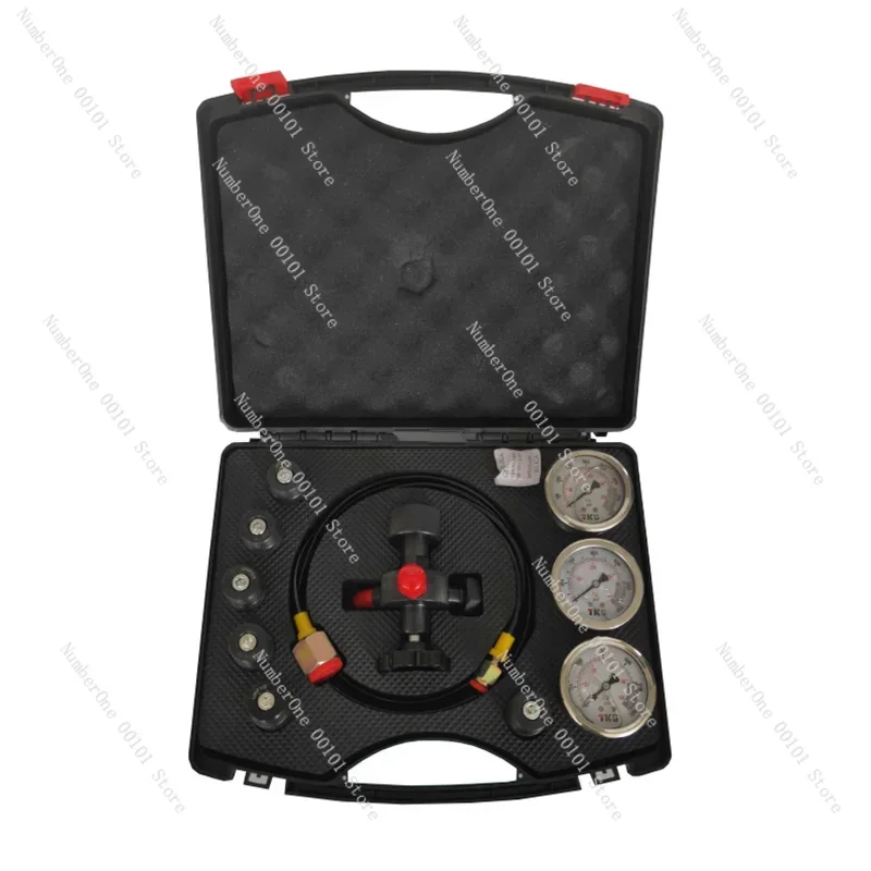 IN 1 Hydraulic Accumulator Cylinder Nitrogen Gas Charging And Pressure Kit