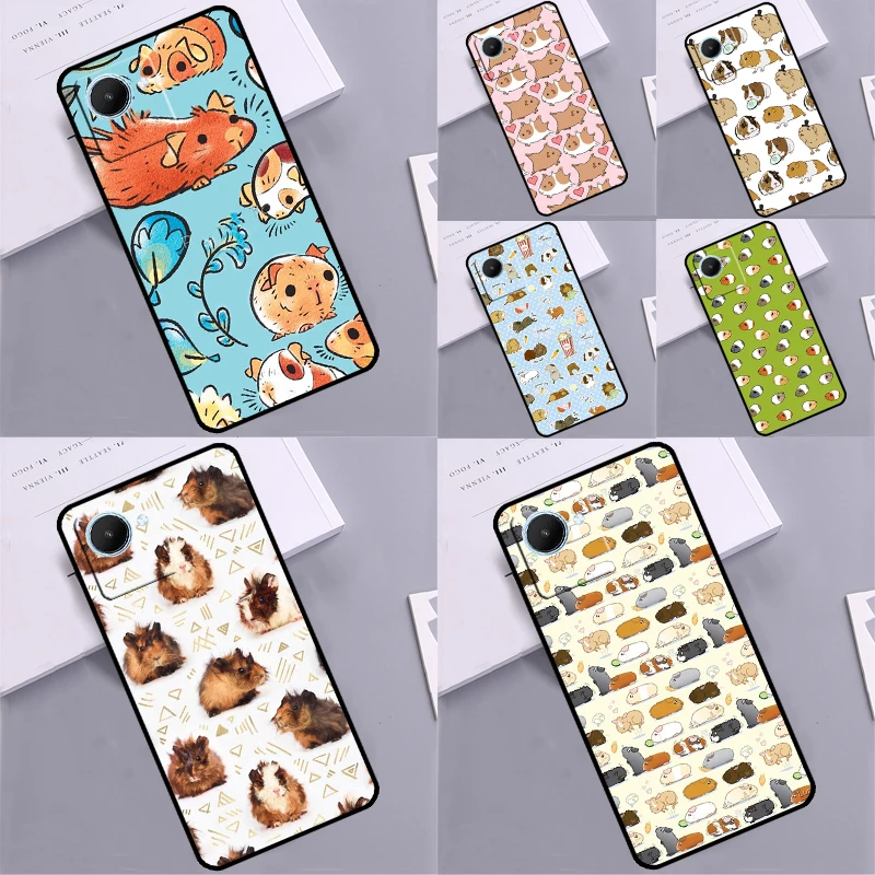 Pattern Guinea Pig Cute Case For Realme 10 9 11 Pro Plus GT Neo 5 3 2T 3T C11 C15 C25 C21Y C30 C31 C33 C35 C53 C55