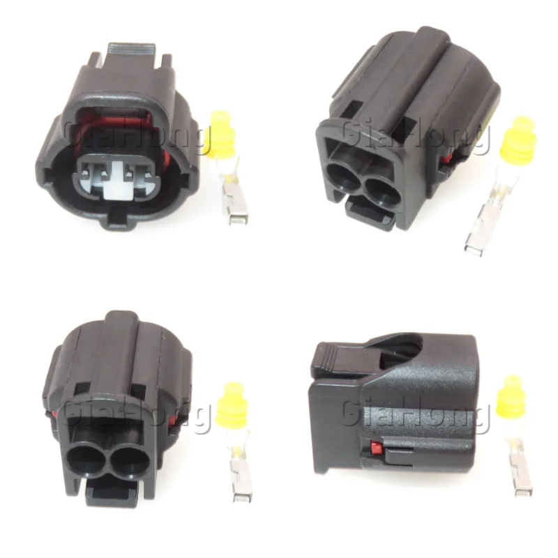 1 Set 2 Ways AC Assembly Accessories 7283-7929 Car Water Jet Motor Electrical Wire Cable Socket 90980-11025 Auto Sealed Plug