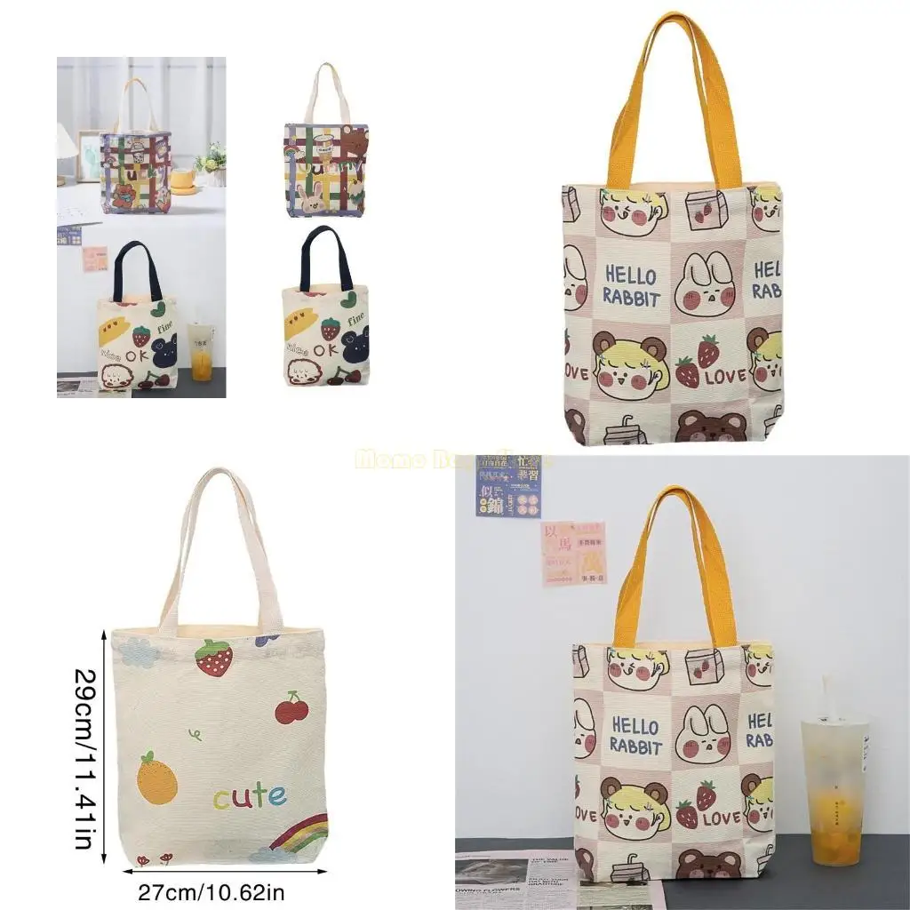 

X90D 2023 Tote Bag Large Capacity Handbag Cartoon Bucket Bag Trendy Bag for Girl Women Versatile Canvas Bag Shopping Bag