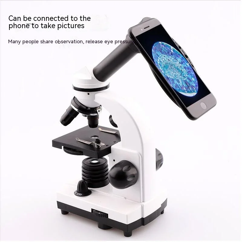 Biological Microscope Laboratory Special for Middle School Entrance Examination Students 1600X Professional Hd