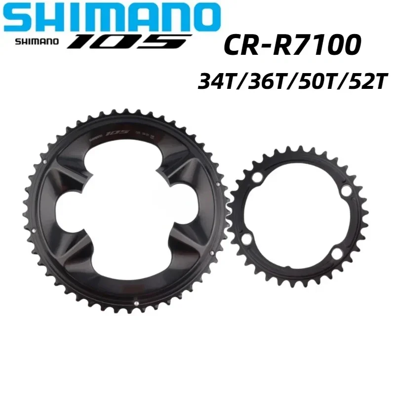 SHIMANO 105 Di2 R7100 Chainring 12 Speed CR-R7100 Crown For Road Bike 34T/36T/50T/52T 12S Original Shimano Bike Parts