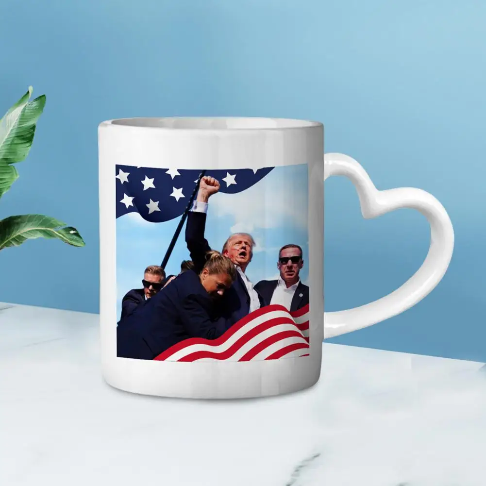 American President Themed Mug Support President Ceramic Trump Coffee Mug Durable Drinkware Gift for Men Women Indoor for Events