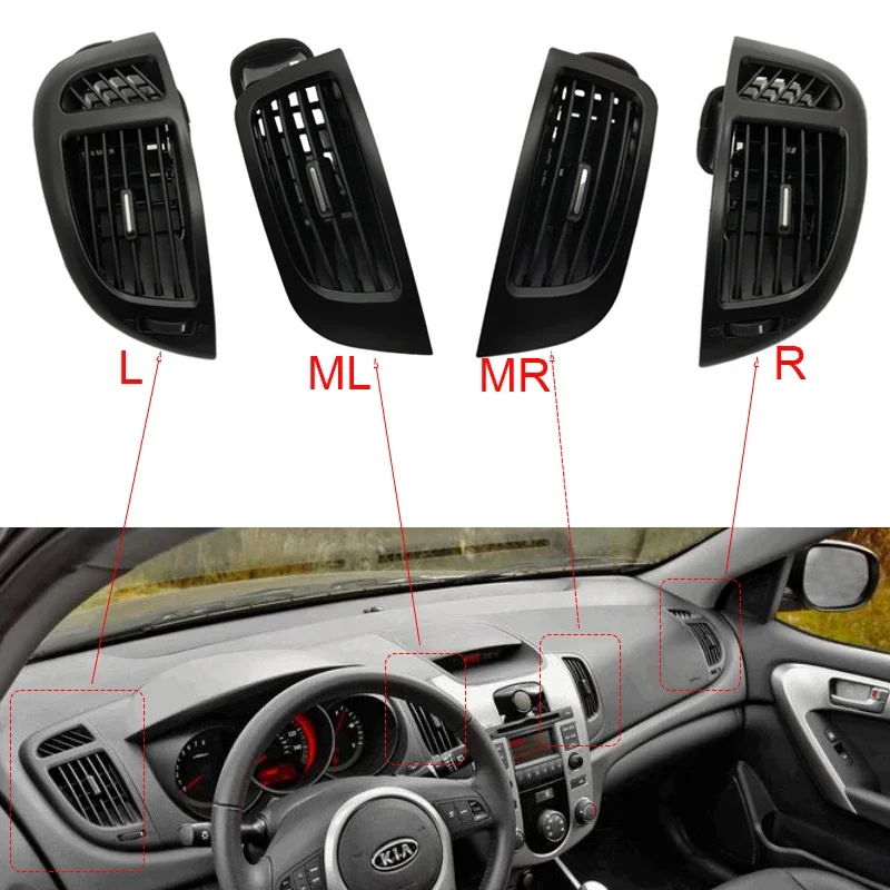 

1 пара автомобильных вентиляционных отверстий для Kia Forte Cerato Koup 2008-2013 гг., решетка вентиляционных отверстий кондиционера 974801X500 974301M100