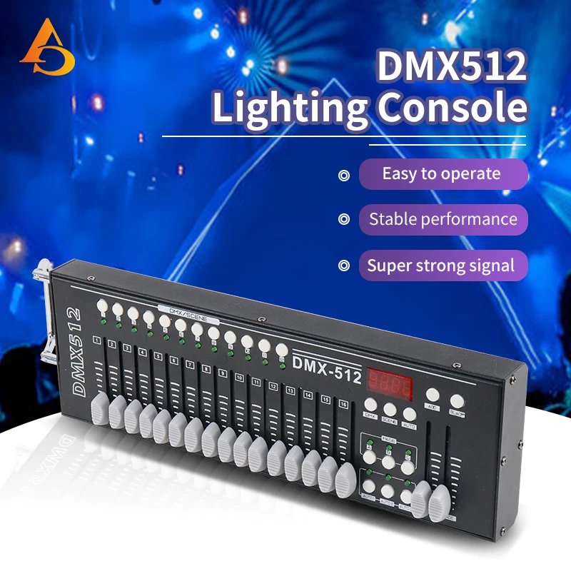 Imagem -03 - Dmx Console Controlador para Festa Luz de Lavagem de Feixe Controlador para Discoteca 51216 dj