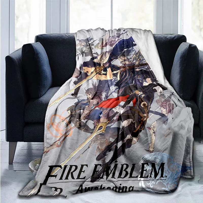 

3D Print Anime Fire Emblem Soft Plush Blanket, Flannel Blanket Throw Blanket for Living Room Bedroom Bed Sofa Picnic Cover