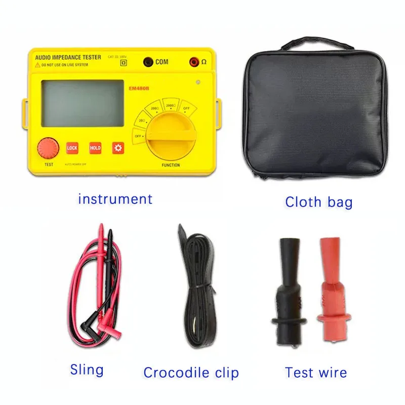 ligent Electronic Digital o Impedance Tester EM 480 B Digital Precision ian Measurement Instrument