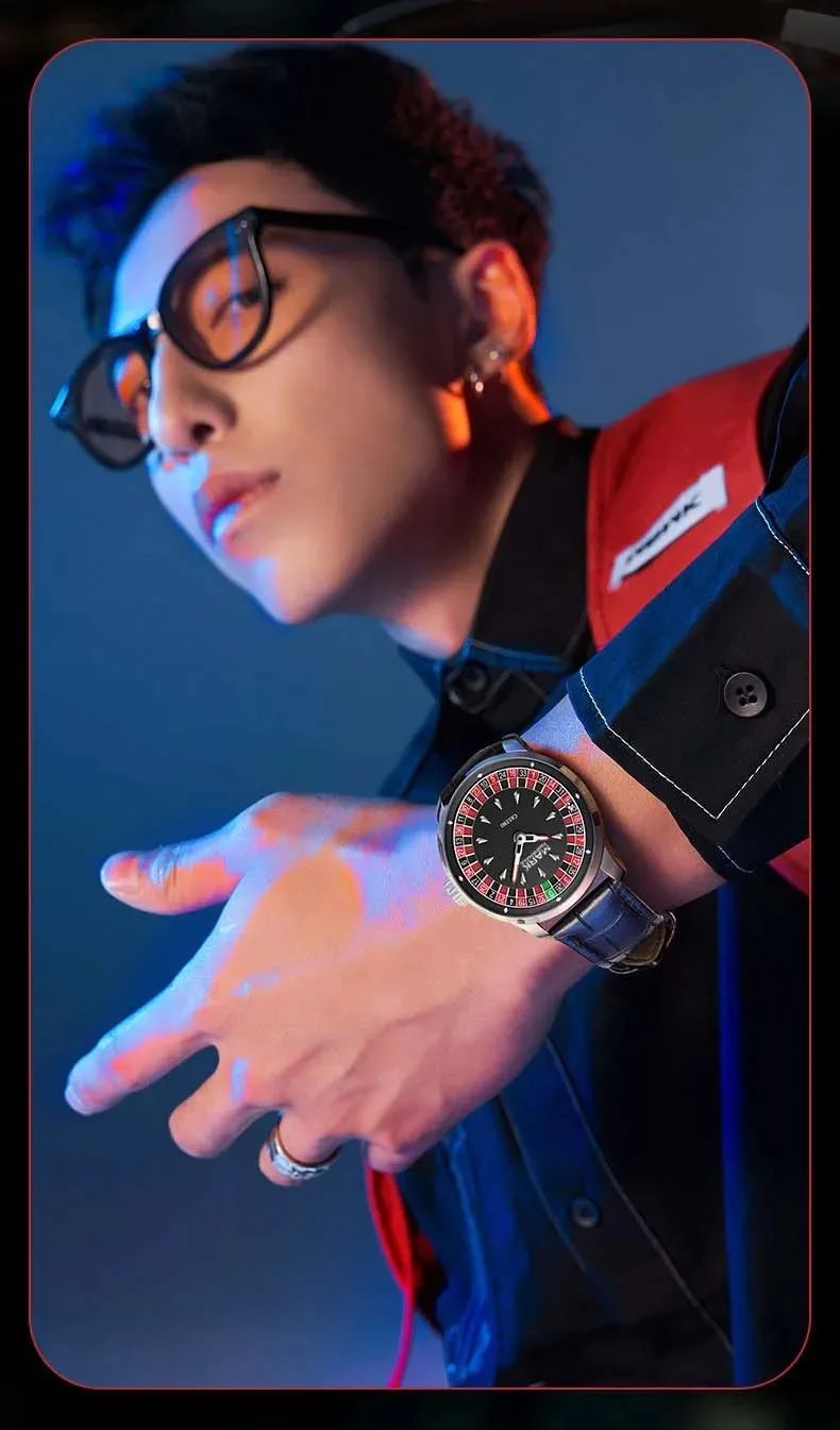 MARK casino-inspired watch dial