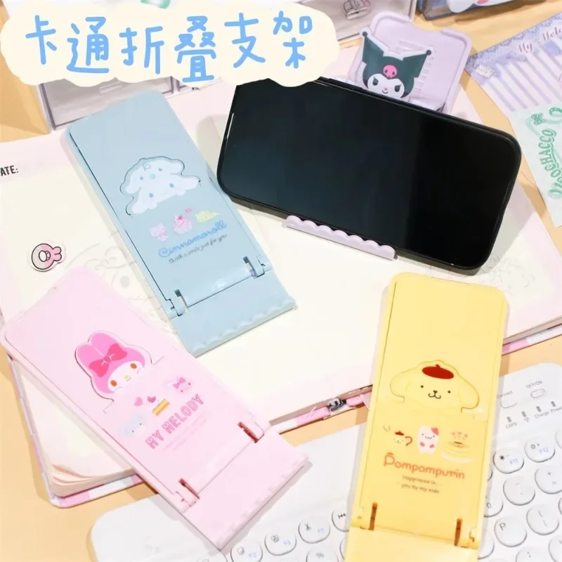 

Sanrio Hello Kitty Phone Stand Kawaii Anime Cartoon Cute Kuromi Cinnamoroll Fashion Adjustable Phone Holder Holiday Gifts