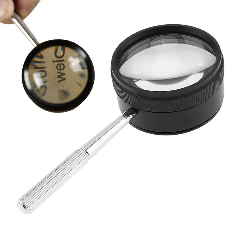 

Magnifying Glass 35X Handheld Optical Magnifying Glass 50mm High Magnification Handheld Magnifier Suitable For Reading Jewellery