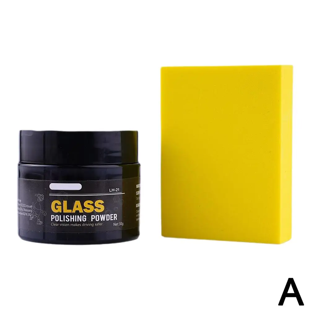 30g Car Glass Polishing Powder Multifunctional Scratch Cleaning Window Car Care Polishing Powder Repair Z0B3