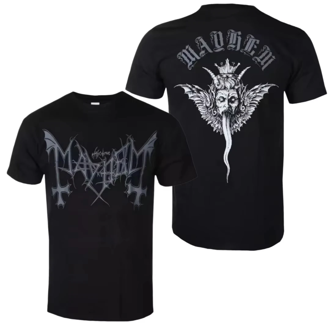 2026 Neues MAYHEM - LEGION NORGE T-Shirt mit Musterdruck - T-Shirt für extreme Metal-Enthusiasten und Sammler, Herren – Detail 2