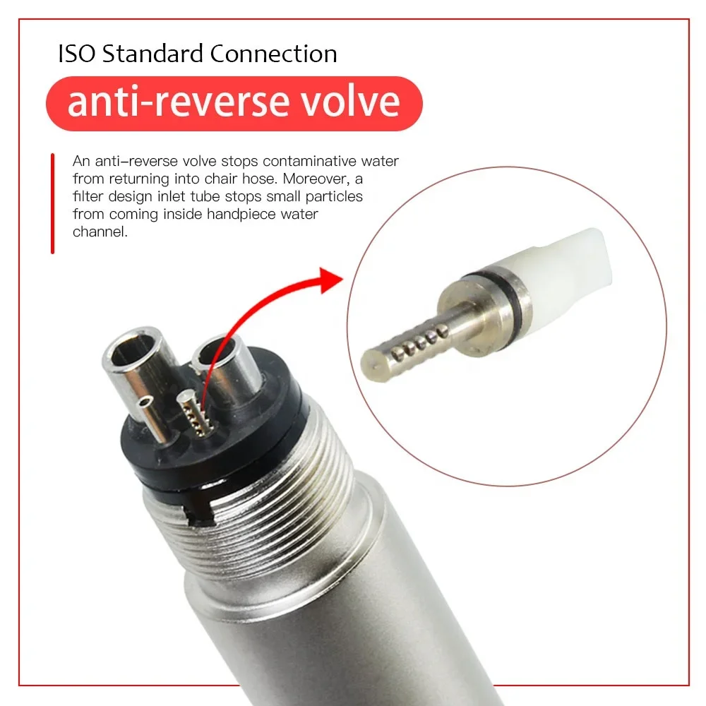 High Speed Dental Piece Led Light High Speed Handpiece High Dental Piece with Led Light Push Button Dental Handpiece