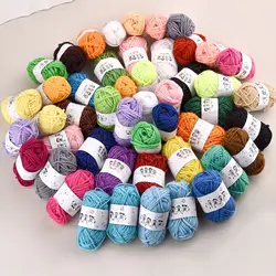 12Color Set Kids DIY Knitting Crochet Yarns Colorful Material For Needlework Sewing Hand Crafting Wool Ball Hat Dolls Soft Sewin