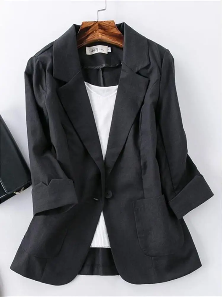 

Летний женский тонкий льняной топ с коротким рукавом и удлиненной спинкой, модный, универсальный, для ношения поверх одежды