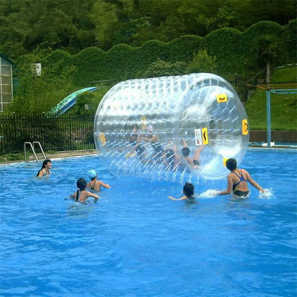 3 x 2,4 m aufblasbarer Wasserrollerball zum Spazierengehen auf dem Wasser, Rollrad für Erwachsene oder Kinder