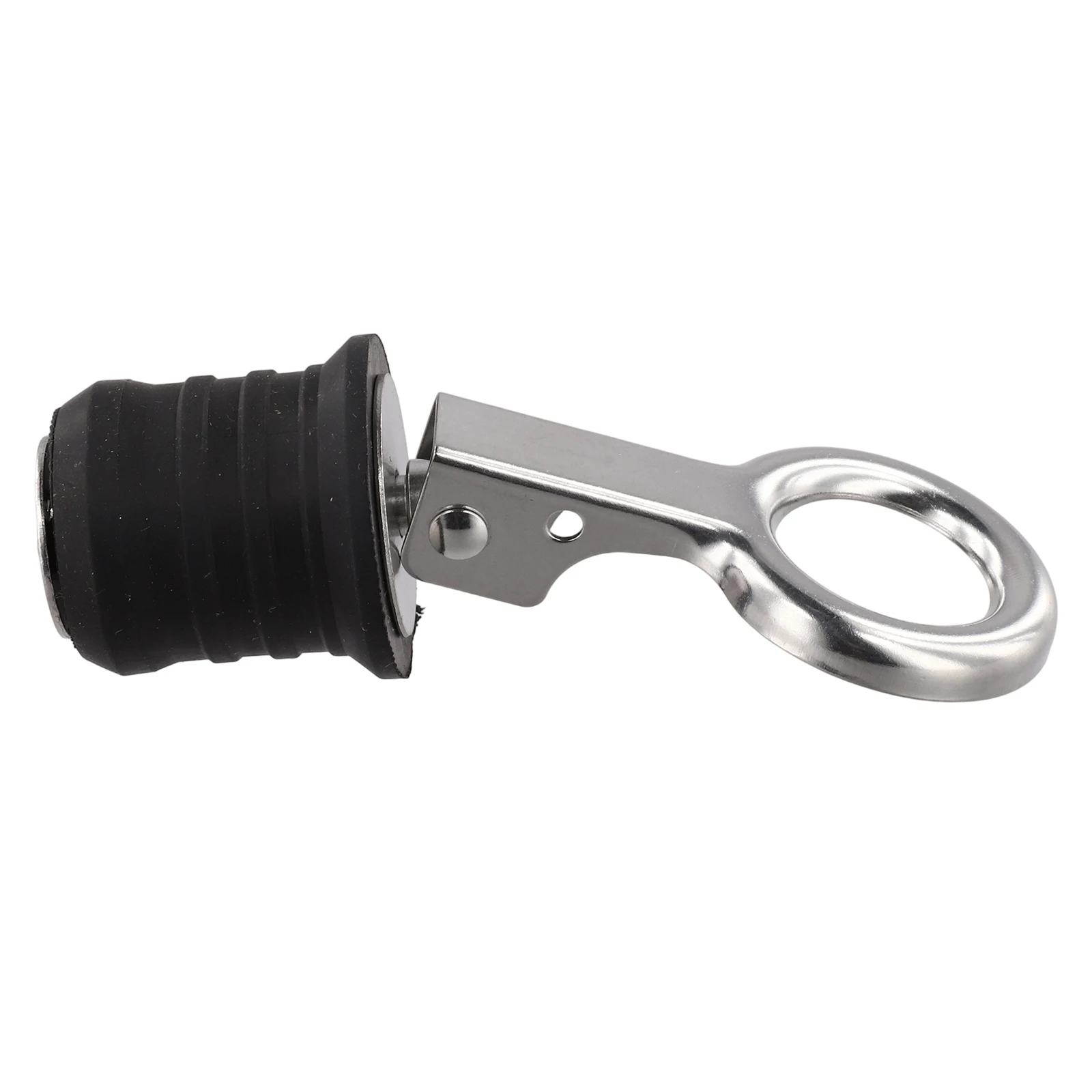 Marine drain socket 2532mm pushin adjustable stainless steel with rubber seal for stern mounting and bait well use