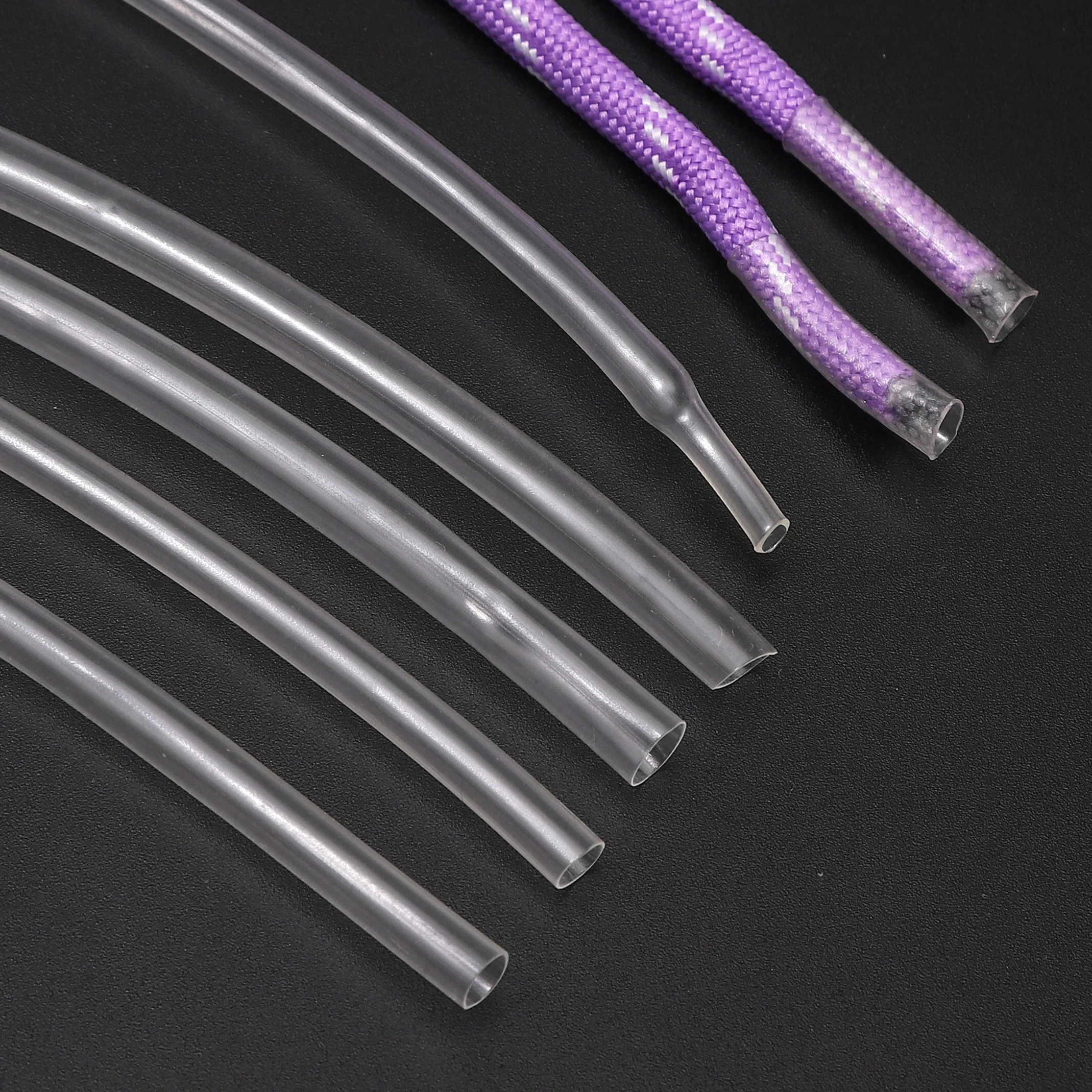 

2Pcs 15cm 3/4mm PE Transparent Insulating Heat Shrink Tubes Rope Protection For Clothing Sewing Crafts DIY Making Accessories