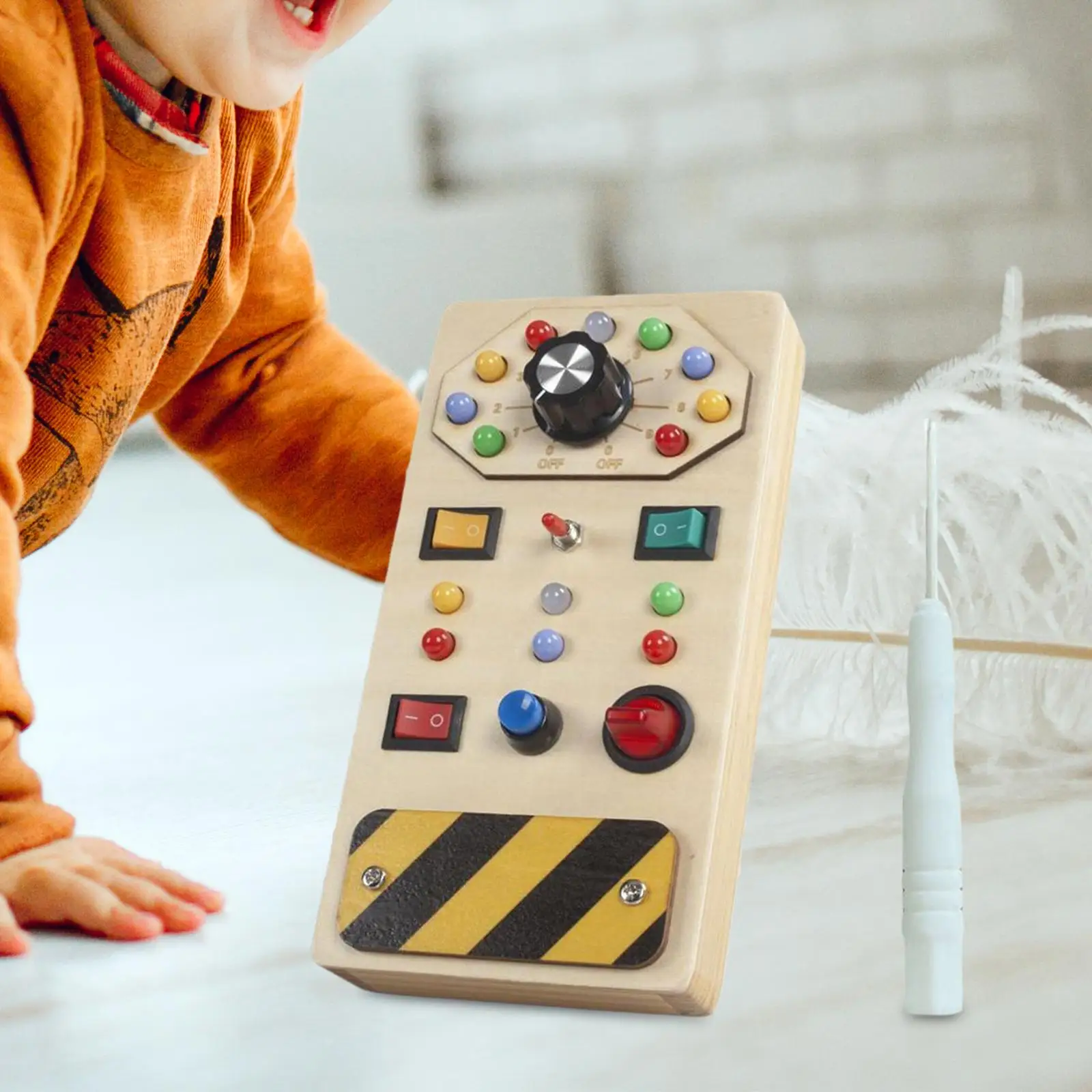 Interruptor de luces, tablero ocupado, juguetes Montessori, habilidades motoras básicas para niños mayores de 3 años