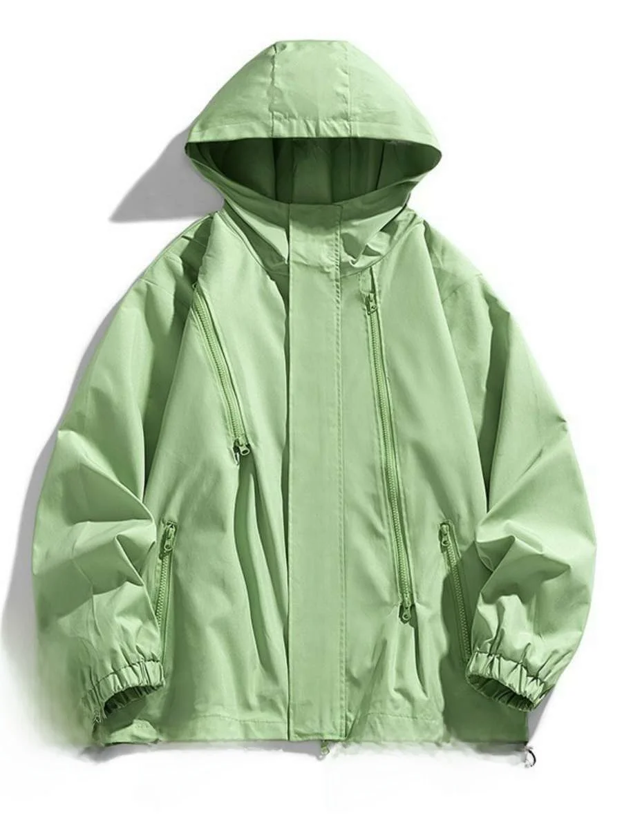 

Trendy Outdoor Casual Cap Jaet Men's Loose American High Street Patchwork Functional Outerwear Polyester Fiber Thiened Au...