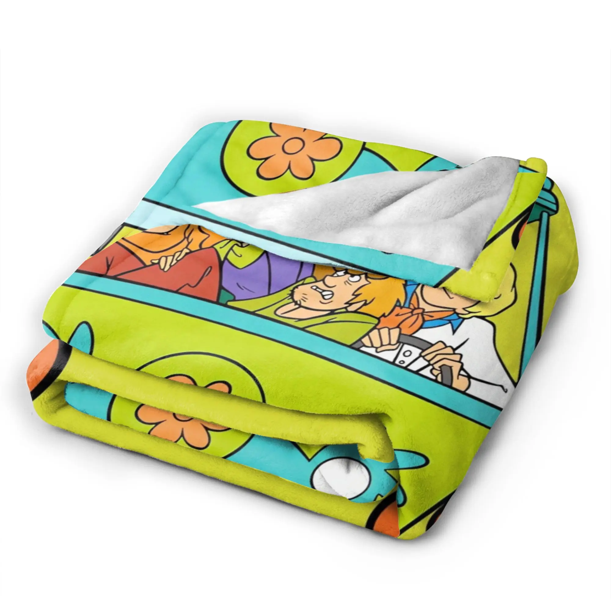 Cartoon Halloween Flannel Blankets Autumn Scoobys Doos Soft Throw Blanket for Kids Outdoor Graphic Bedspread Sofa Bed Cover