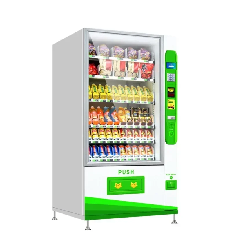 Commercial Multifunction 5 Inches LCD Screen Food And Snack Combo Vending Machine