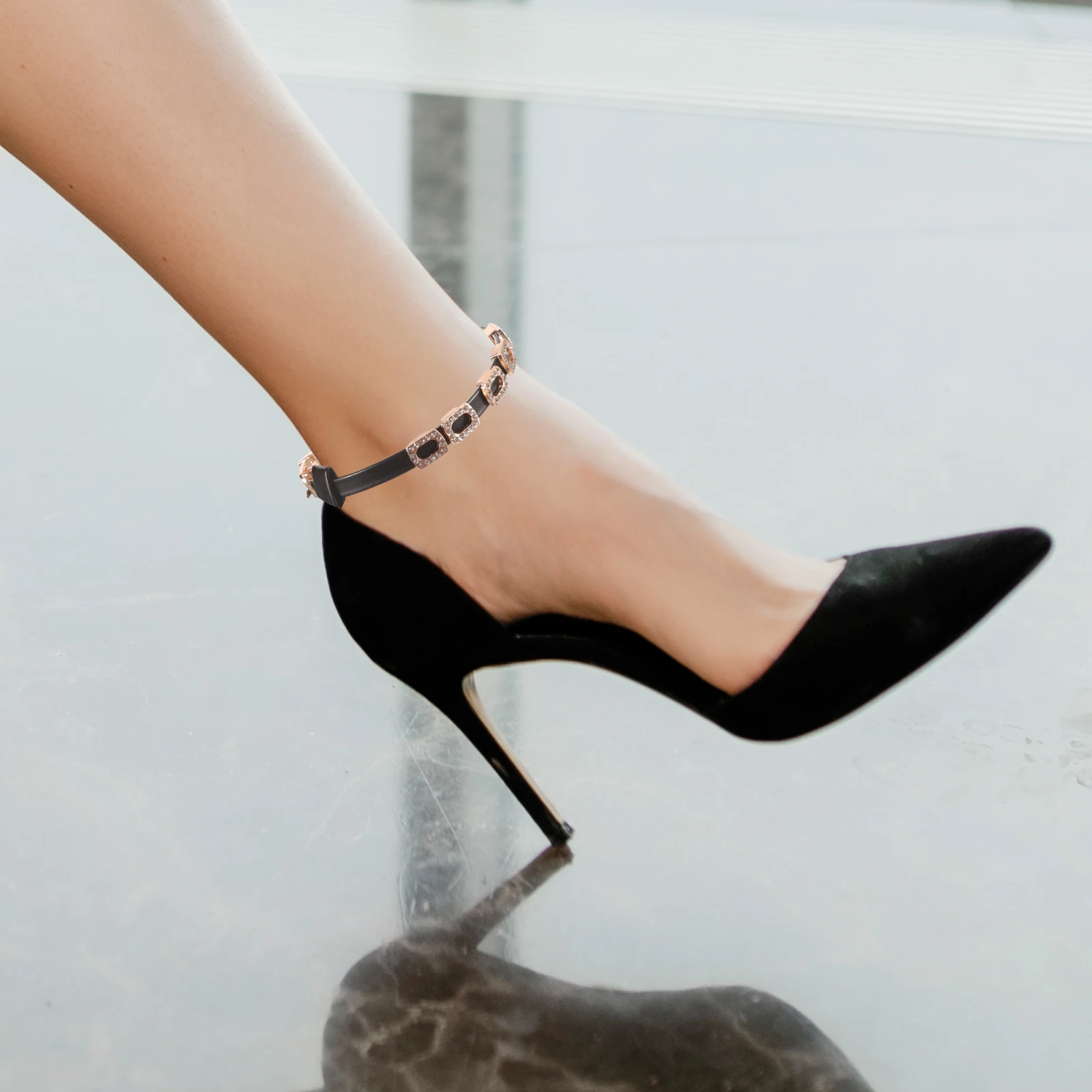 

1Pair Anti-Loose Heel Straps for High Heels Replacement Adjustable Shoe Straps Decorative Ankle Fasteners for Women's Heeled