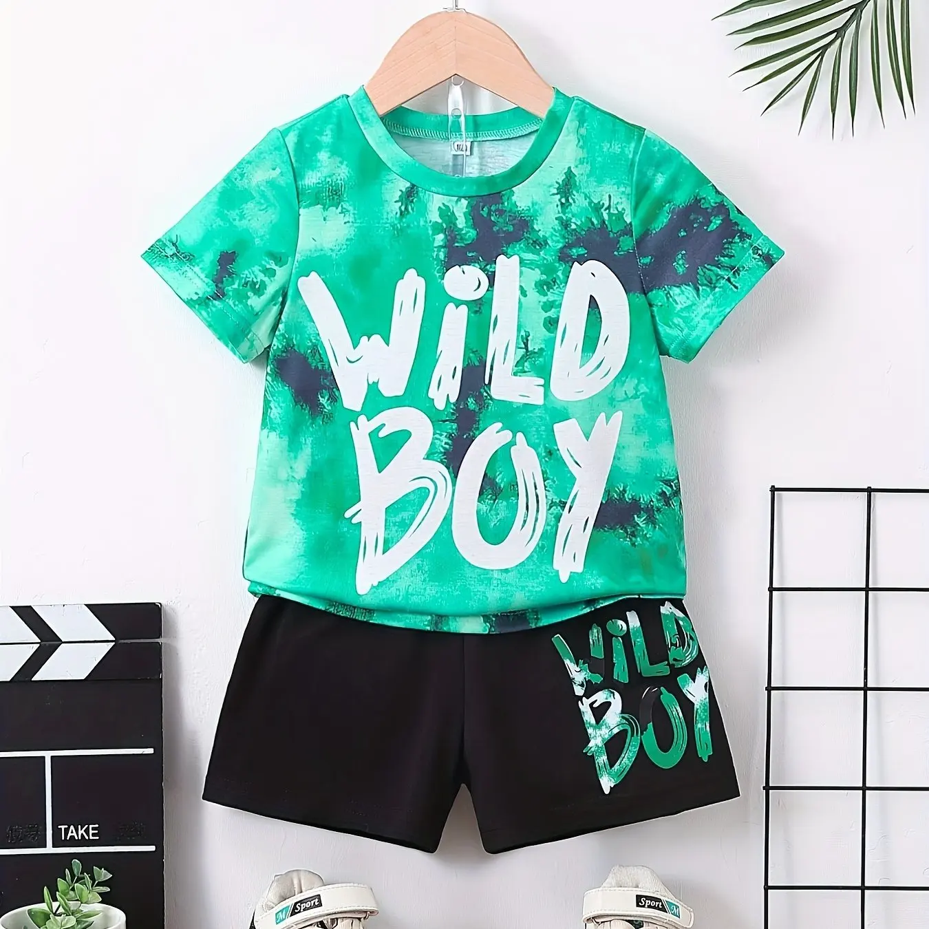 2024 Kids Clothes Suit for Boy Girl Short Sleeve Children\'s Sets Tie-Dye 3D Letter Print Kids Summer Clothes Children\'s Clothing