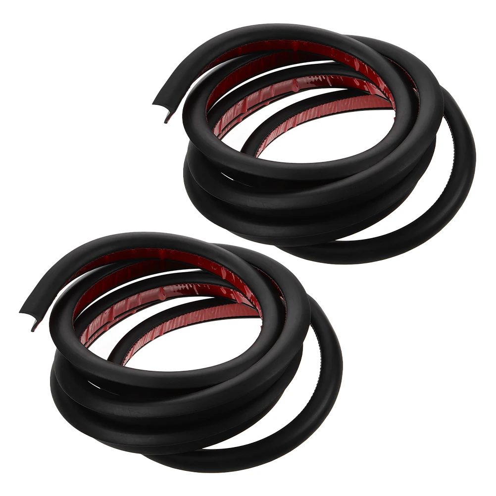 

2Pcs RV Water Guide Strip Selfadhesive Door Protector Durable Rubber Edge Tape Truck Tailgate Seal Car Roof Gutter Universal Car
