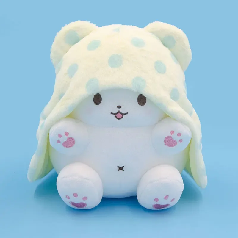 Kawaii Sanrio muslimex coperta orso peluche bambola giocattoli Sanrio Marumofubiyori farcito cuscino giocattoli peluche ciondolo regali per ragazza