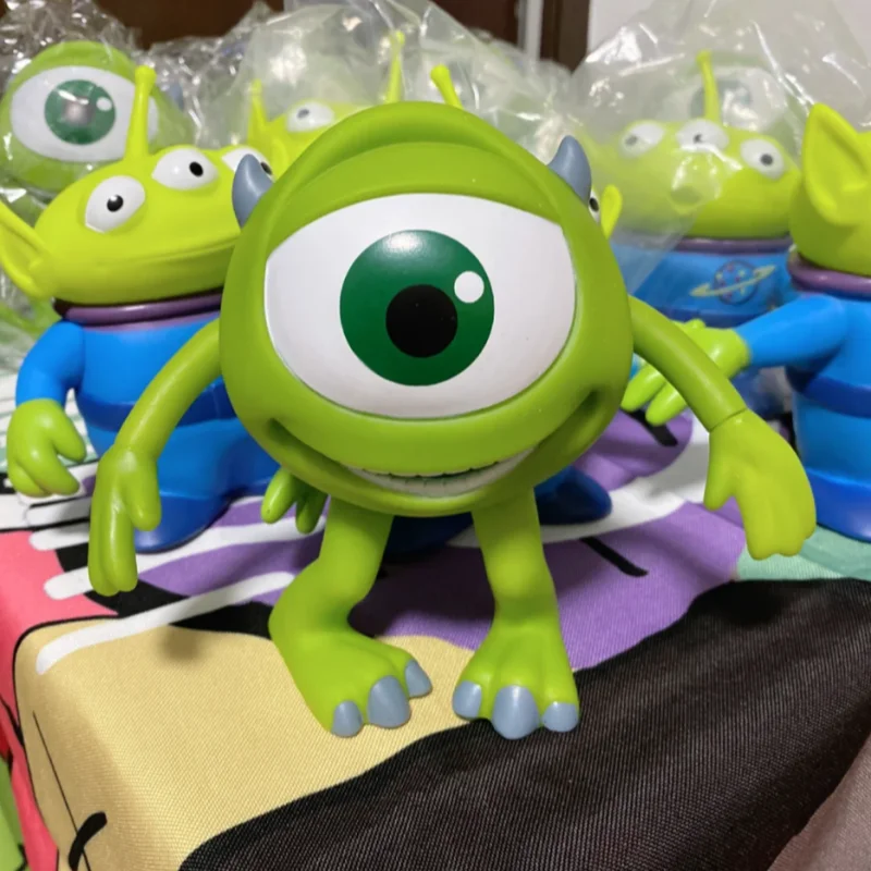 Em estoque original monsters inc michael wazowski figura de ação brinquedo colecionável decoração de mesa ornamento presente de aniversário