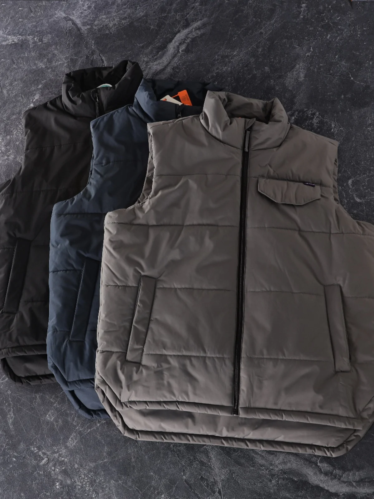 

Waterproof Windproof Cotton Vest Jaet Outerwear Fabric Thermal Loing Outdoor Sports Leisure Inner Layer Youth Faion