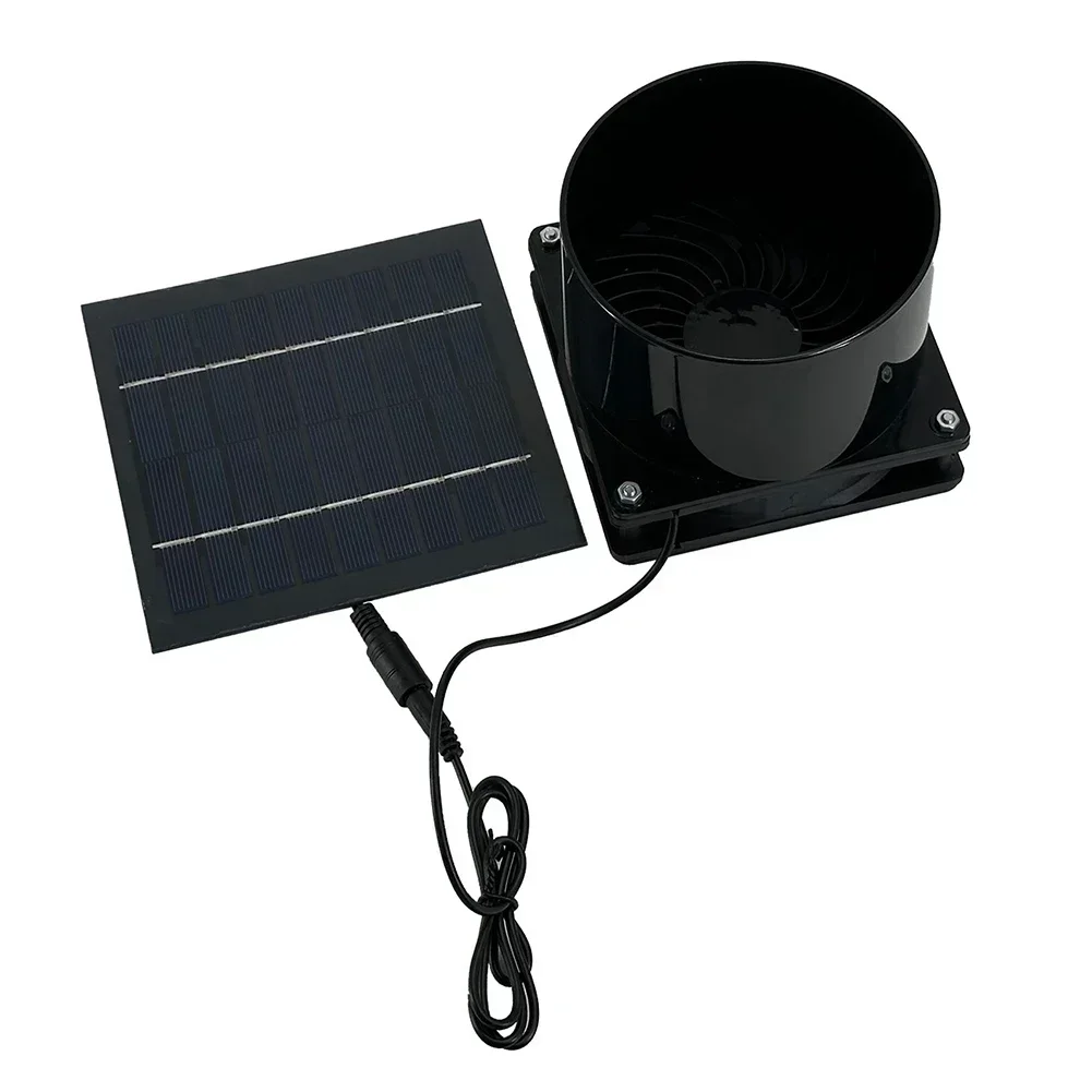 5W 6V Solar Energy Exhaust Fan Sustainable Exhaust Fan For Home RV Greenhouse Energy Saving Air Vent Window Wall Fan Hot Sale