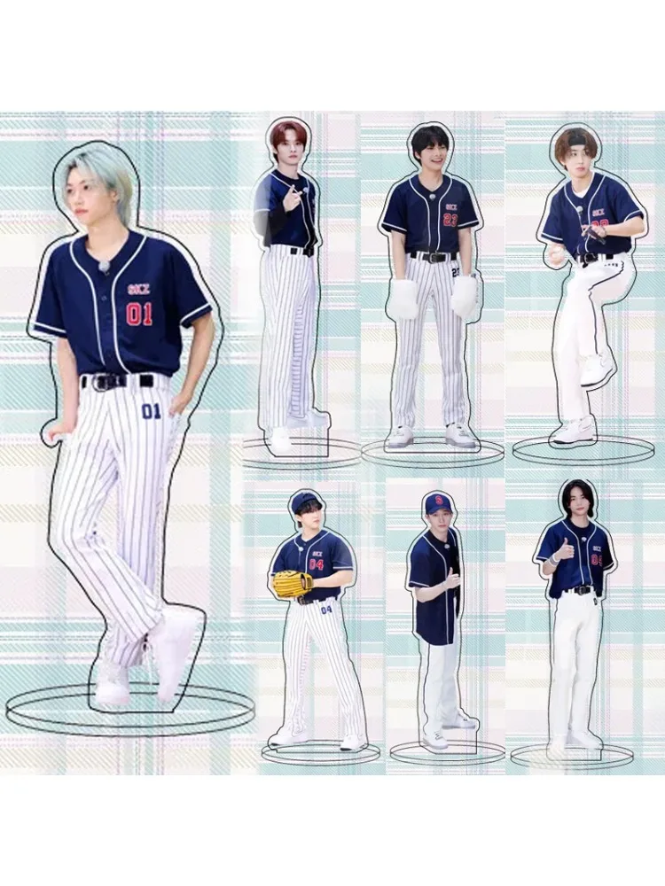Figurines de groupe pour garçons, support en acrylique, costume de balle Bangcan, série de Baseball, modèle d'album 5 étoiles, décor de bureau, Fans, collectionnez un cadeau pour enfant