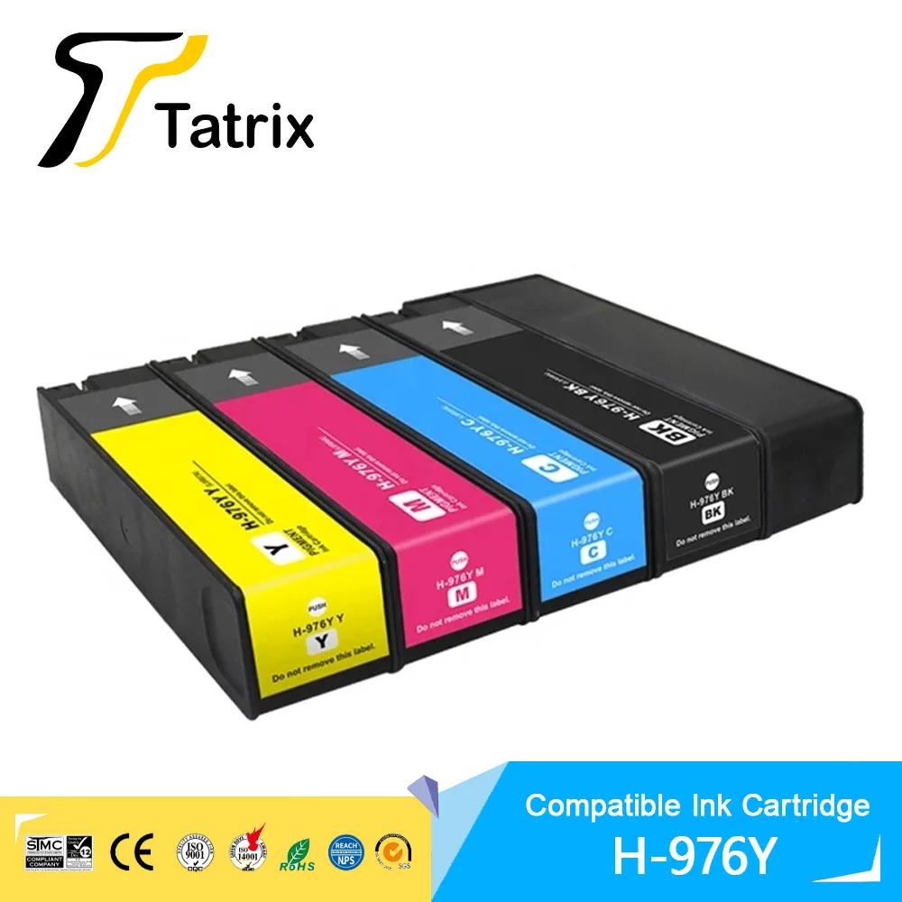 

Tatrix 976 976Y Remanufactured Ink Cartridge for HP Pagewide pro 552dw/dn/577dw/z,PageWide Managed P55250dw/P57750dw Printer