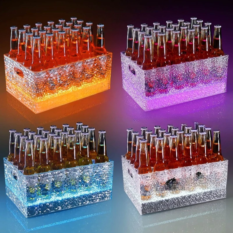 

Luminous ice bucket wine frame drop-resistant party bucket 24 pcs