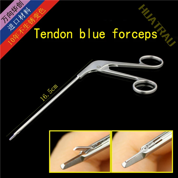 

0.8mm tendon blue forcep endoscope biting forceps orthopedic instrument medical sport medicine knee joint removal scissor cutter