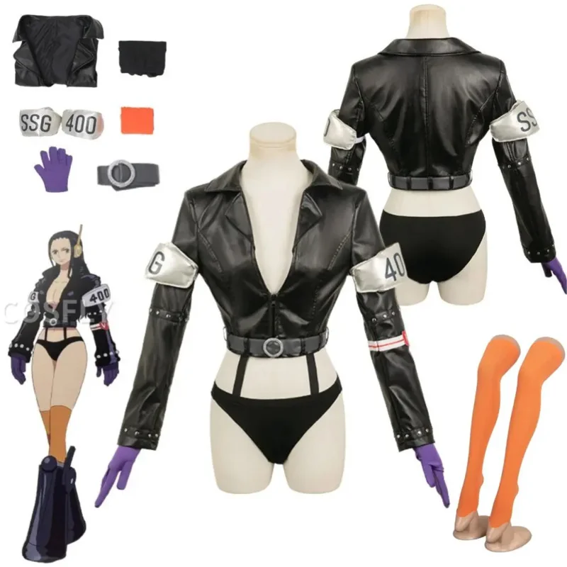 

Nico Robin Cosplay Halloween costume Egghead Island Fantasy Costume Disguise Adult Women Jacket Shorts Outfit Halloween Carnival