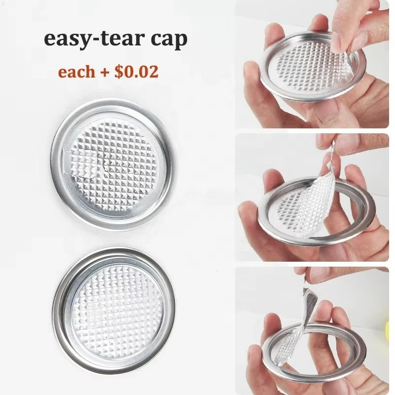 55Mm diameter aluminium lid easy open can lid pull can lid