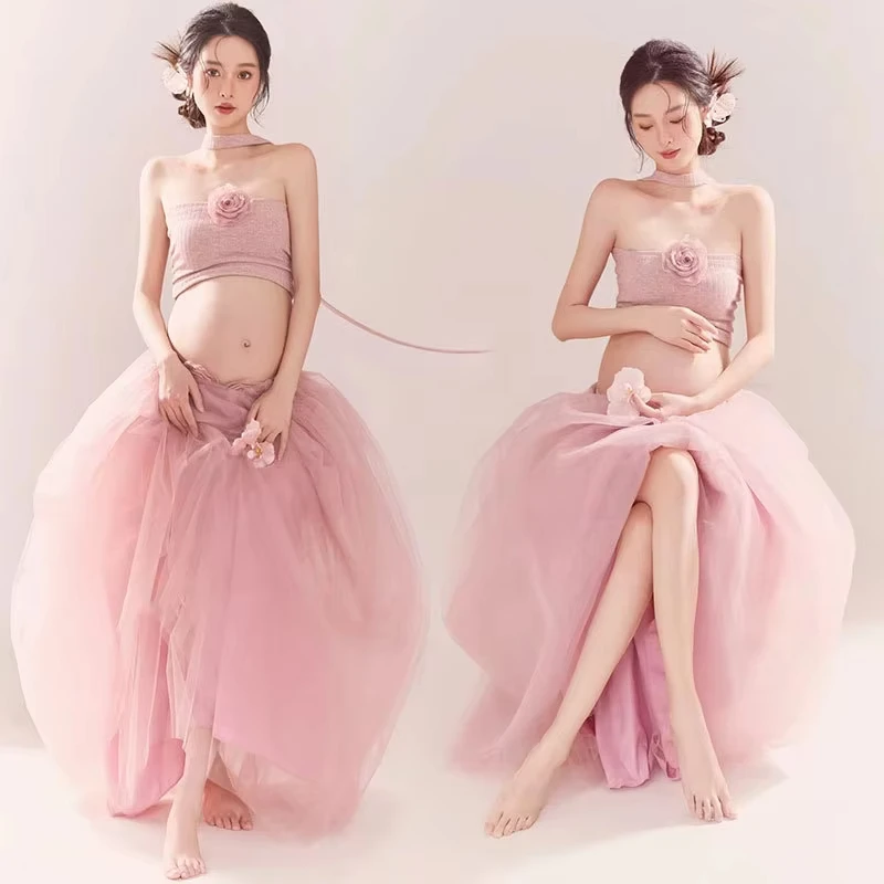 completo-per-servizio-fotografico-di-maternita-top-rosa-dolce-con-gonna-lunga-in-tulle-a-rete-2-pezzi-per-donne-in-gravidanza-per-fotografia-in-studio