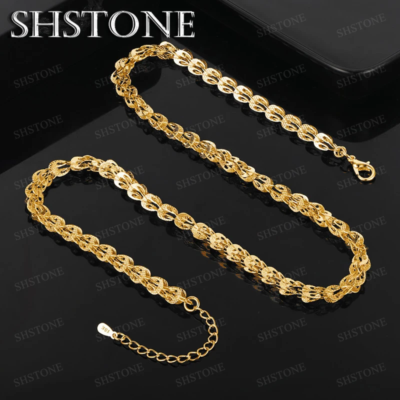 

Wholesale 18k Gold Pretty Phoenix Tail Necklace Noble Luxury Classic Jewelry Gift For Women Engagement Wedding Birthday Party