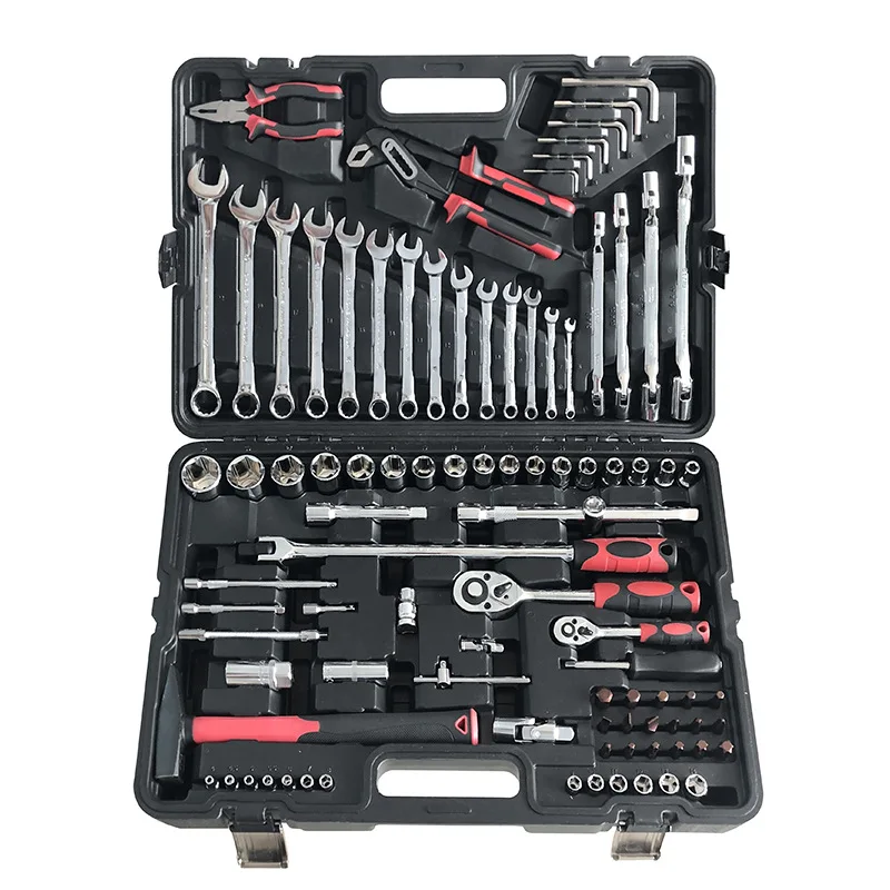 

61-piece steam machine repair tool combination ratchet wrench cylinder comprehensive tool set